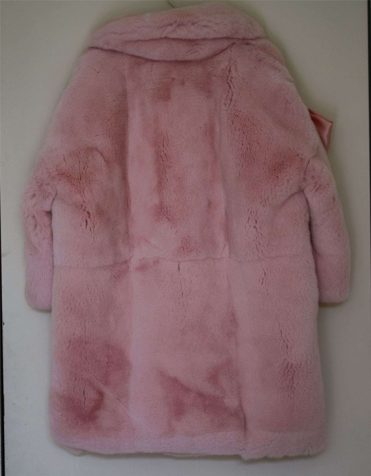 DOLCE & GABBANA GIRLS PINK FUR COAT 4 YEARS - Image 2