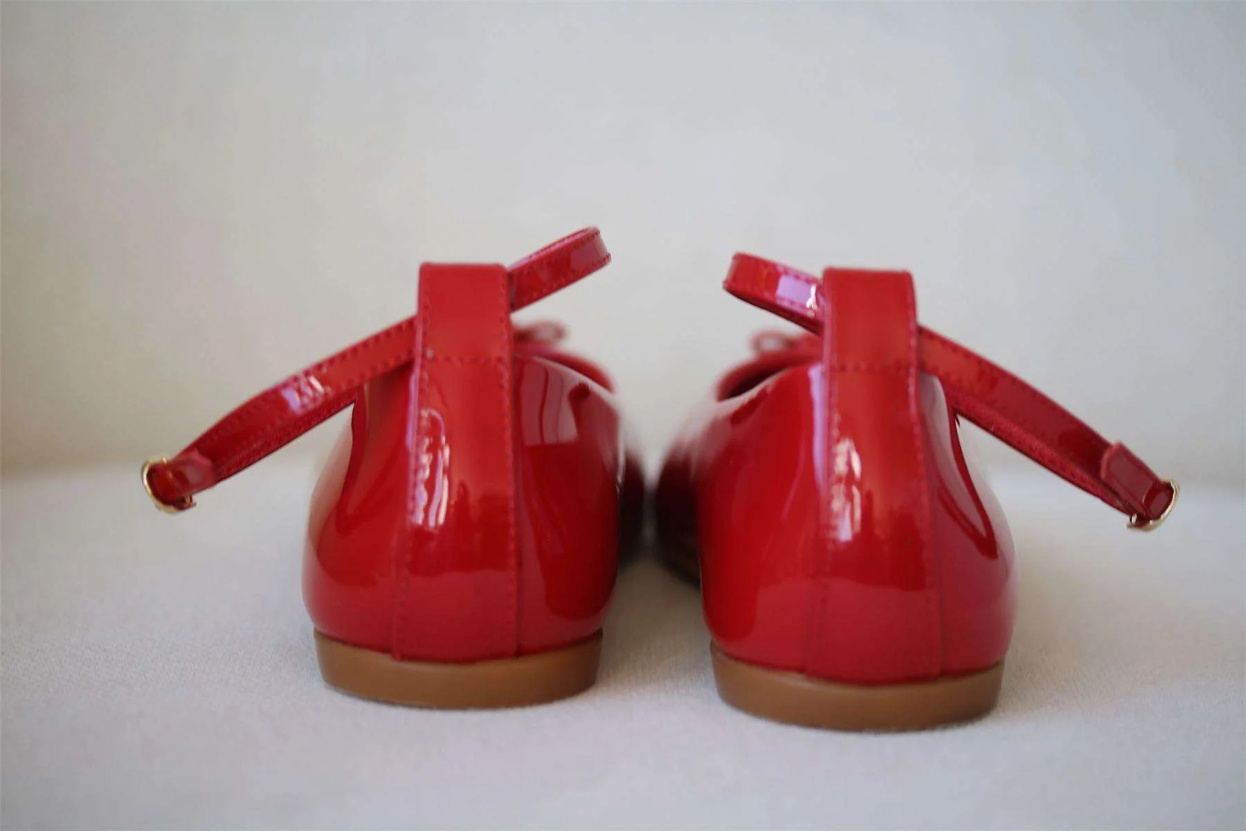 DOLCE & GABBANA GIRLS RED PATENT LEATHER SHOES EU 25 UK 8 - Image 3