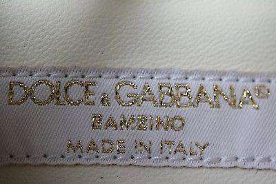 DOLCE & GABBANA GIRLS WHITE PATENT LEATHER SANDALS EU 24 UK 7 - Image 5