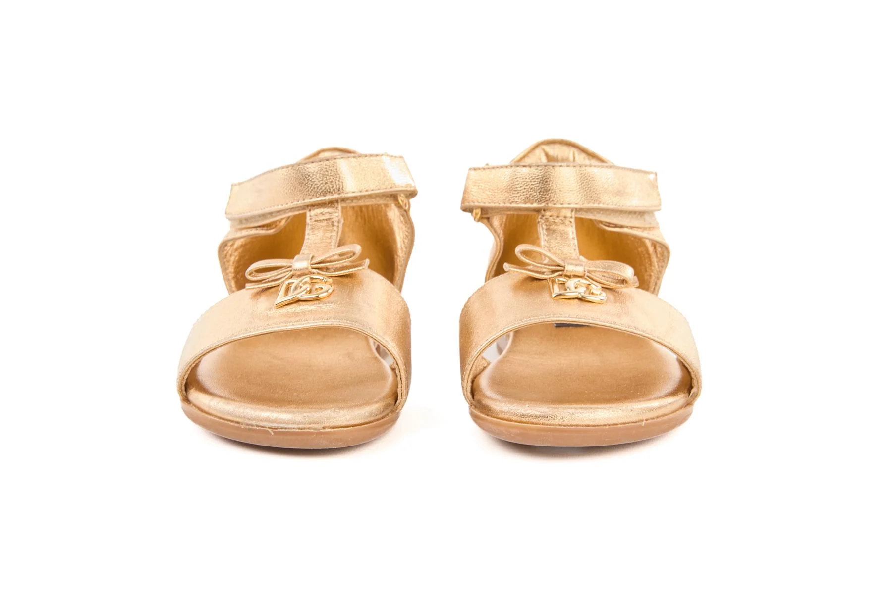 DOLCE & GABBANA GOLD KIDS GIRLS SANDALS EU 24 UK 7 US 8 - Image 3