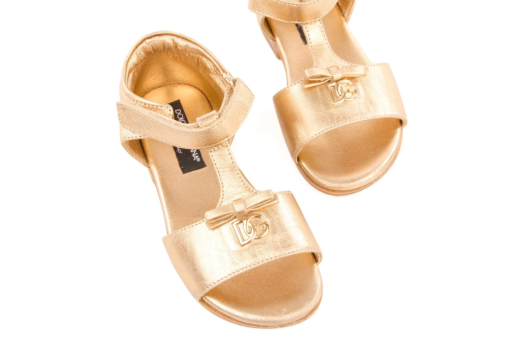 DOLCE & GABBANA GOLD KIDS GIRLS SANDALS EU 24 UK 7 US 8 - Image 4