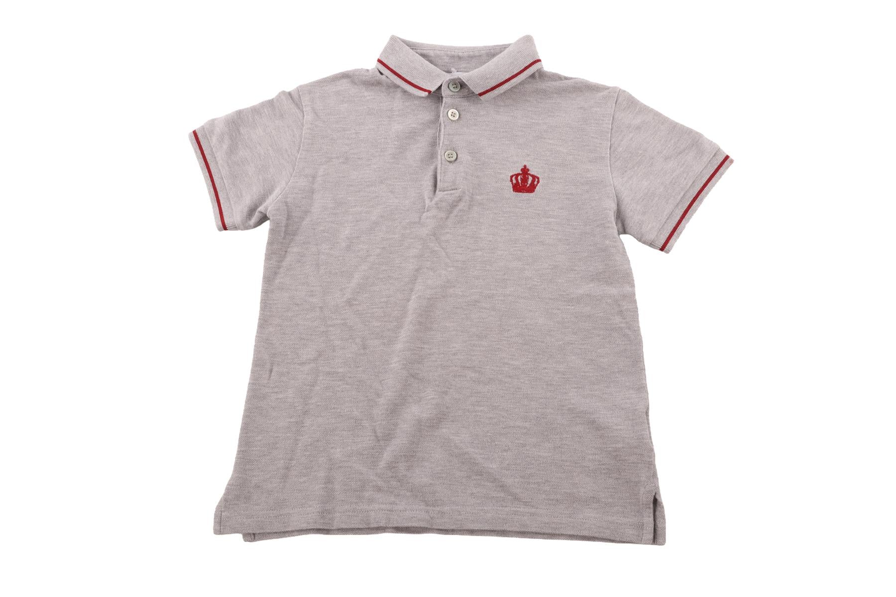 DOLCE & GABBANA GREY KIDS BOYS POLO SHIRT 3 YEARS - Image 2