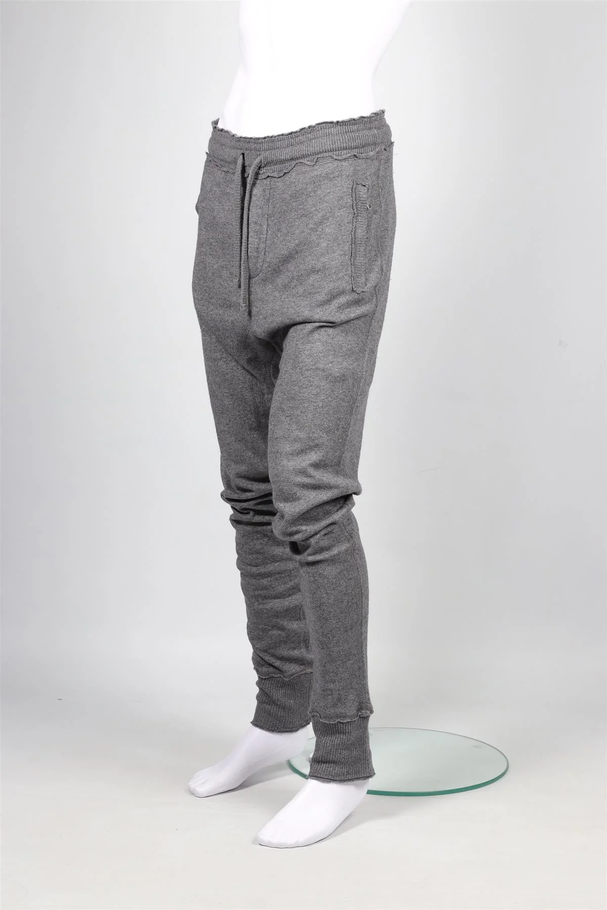 DOLCE & GABBANA GREY MEN'S WOOL TRACK PANTS IT 48 UK/US WAIST 32 - Image 3