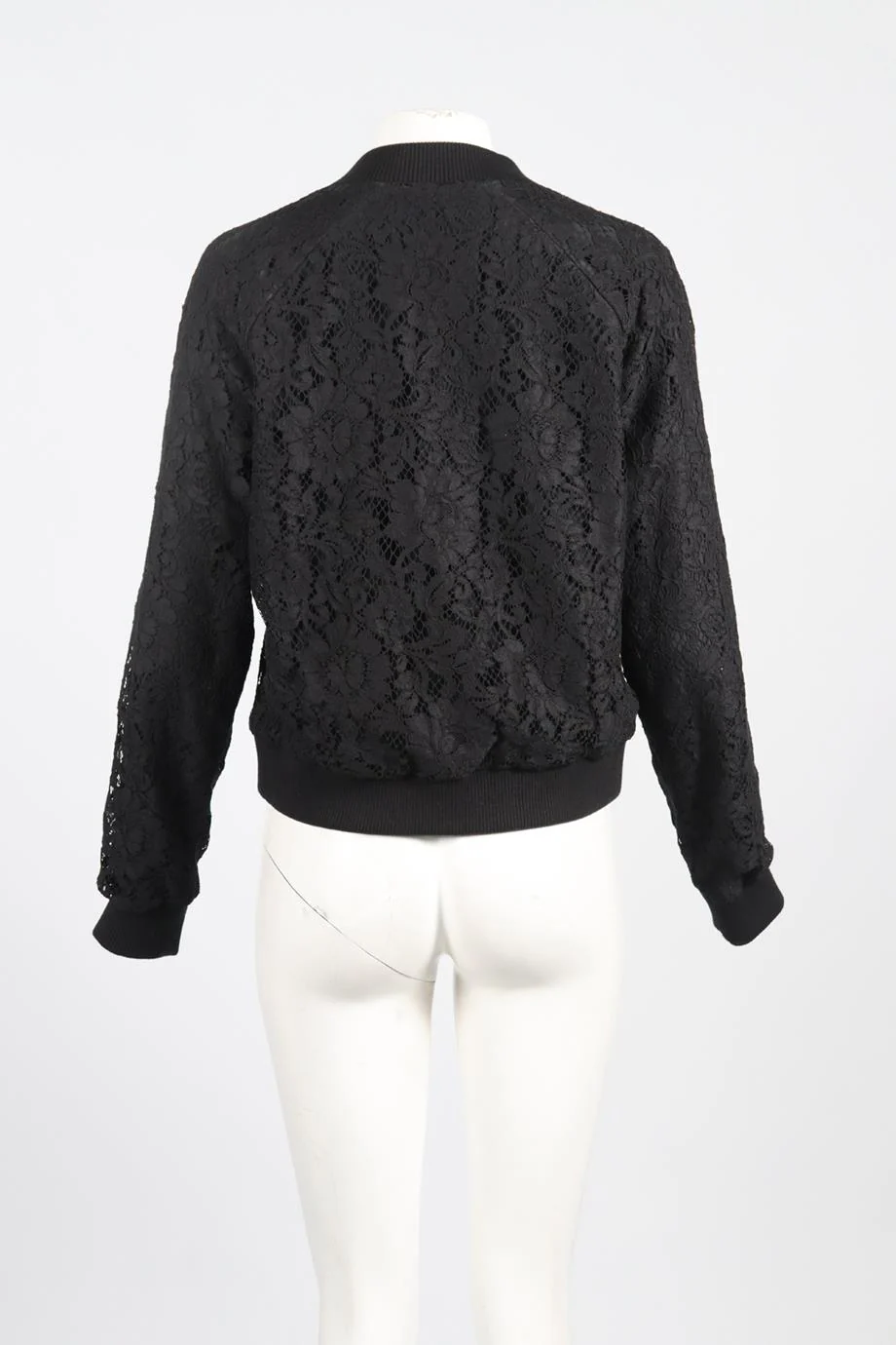 DOLCE & GABBANA LACE BOMBER JACKET IT 46 UK 14 - Image 4