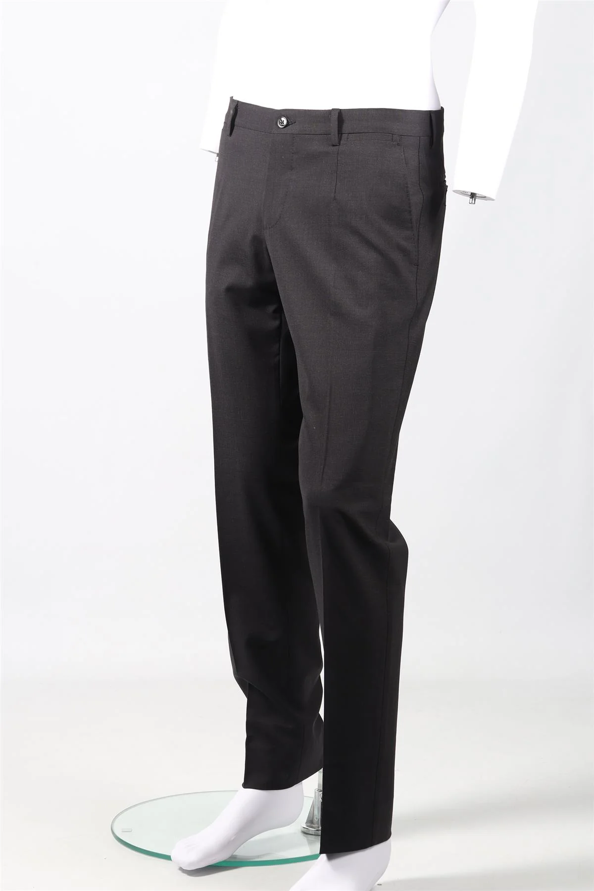 DOLCE & GABBANA MEN'S WOOL BLEND STRAIGHT LEG PANTS IT 48 UK/US WAIST 32 - Image 3