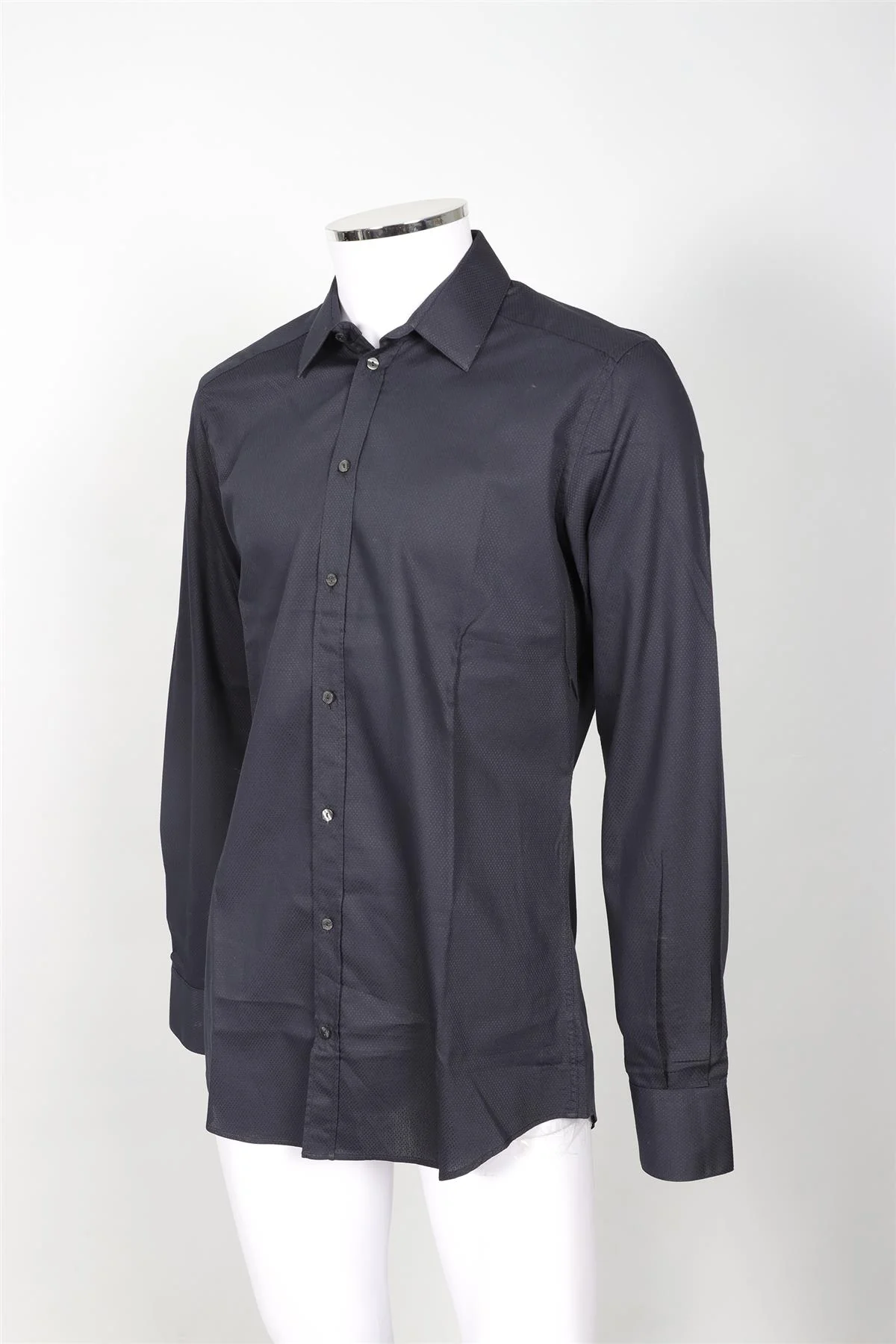 DOLCE & GABBANA NAVY MEN'S COTTON SHIRT UK/US COLLAR 16 UK/US CHEST 40 - Image 3