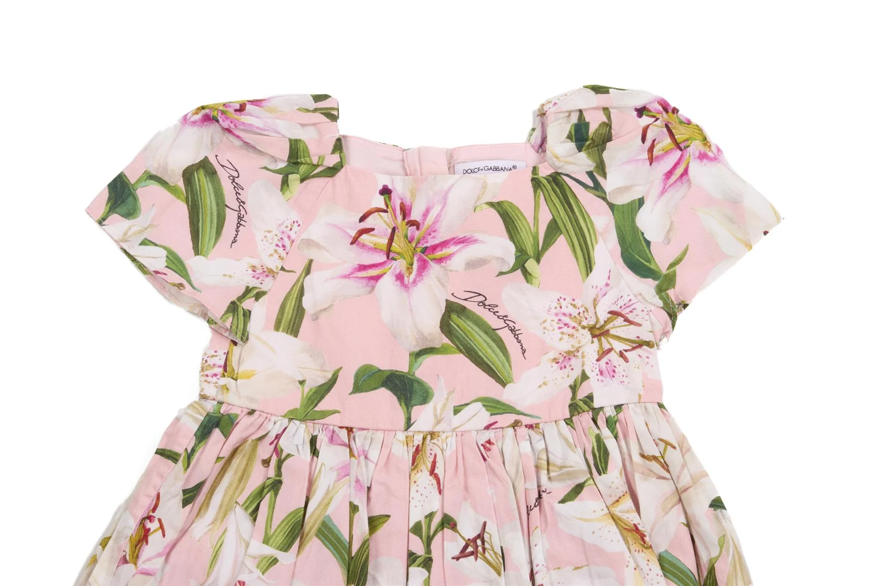DOLCE & GABBANA PINK BABY GIRLS DRESS 9-12 MONTHS - Image 3