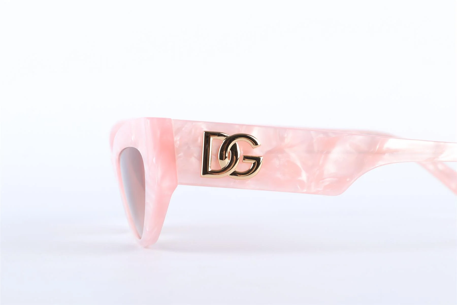 DOLCE & GABBANA PINK CAT EYE ACETATE SUNGLASSES - Image 5