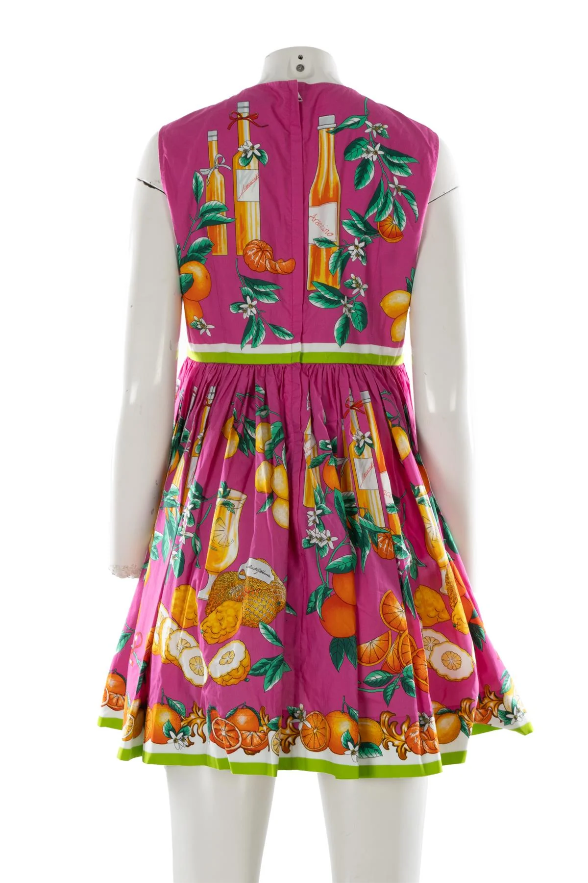 DOLCE & GABBANA PINK COTTON DRESS IT 44 - Image 4
