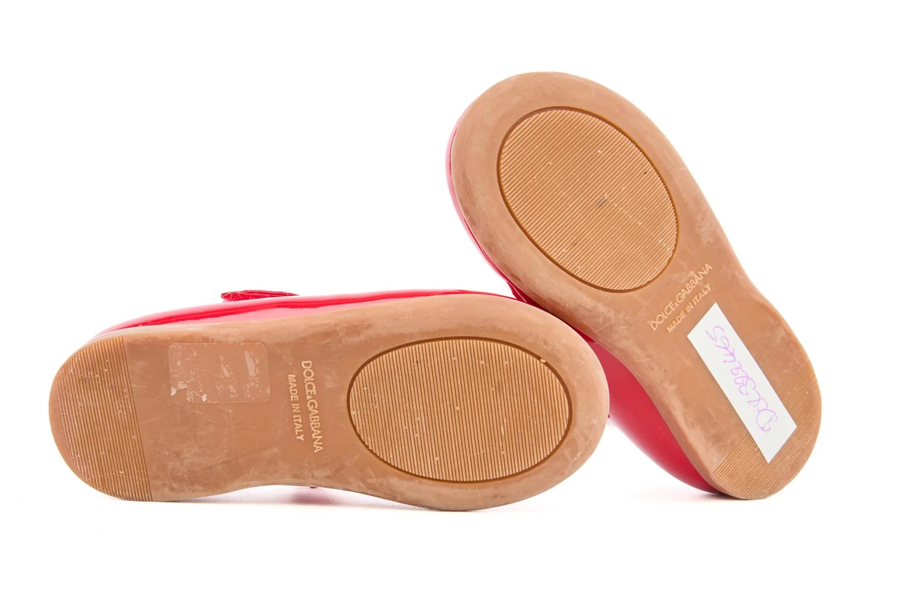 DOLCE & GABBANA RED KIDS GIRLS BALLET FLATS EU 22 UK 5 US 6 - Image 6