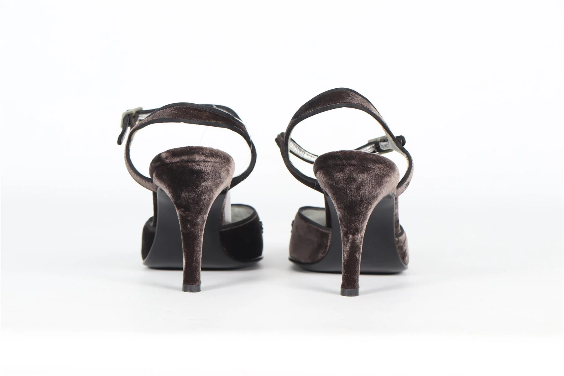 DOLCE & GABBANA VINTAGE VELVET PUMPS EU 37 UK 4 US 7 - Image 4