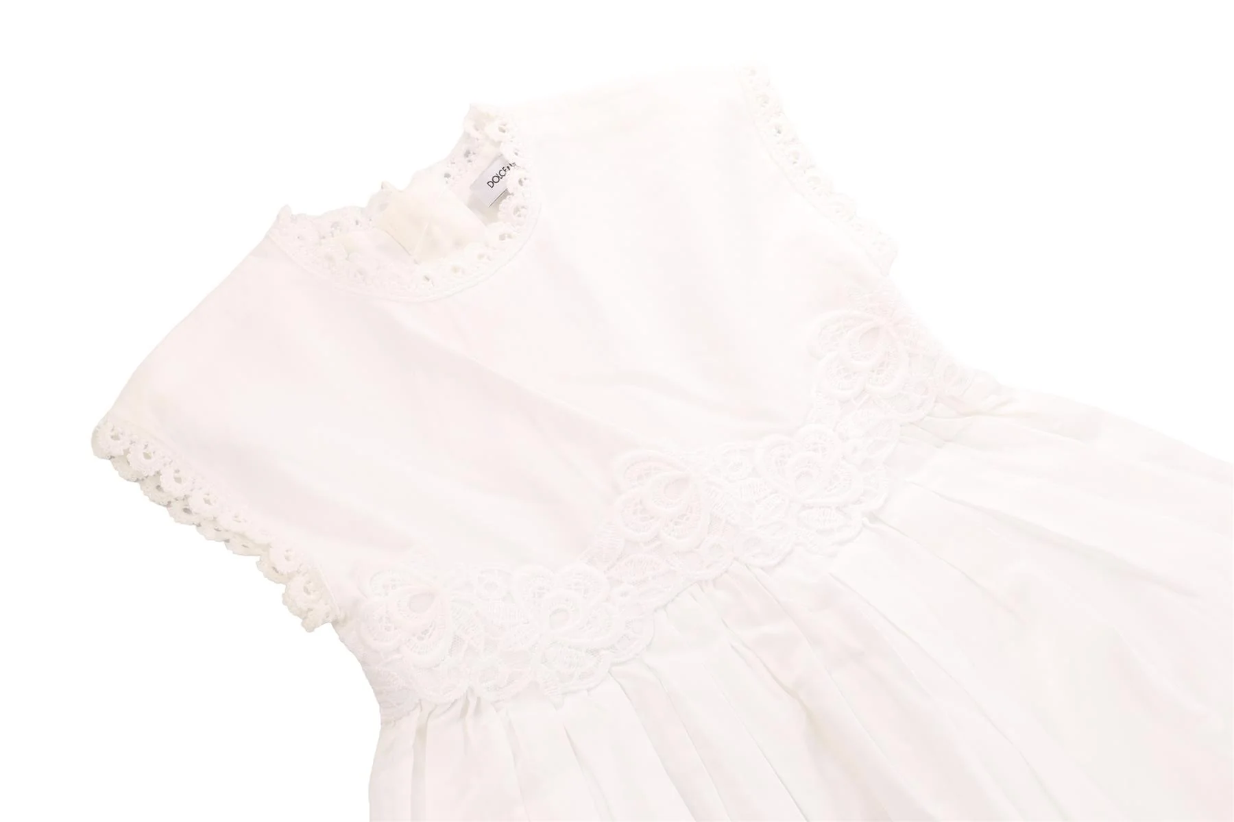 DOLCE & GABBANA WHITE BABY GIRLS DRESS 9-12 MONTHS - Image 3