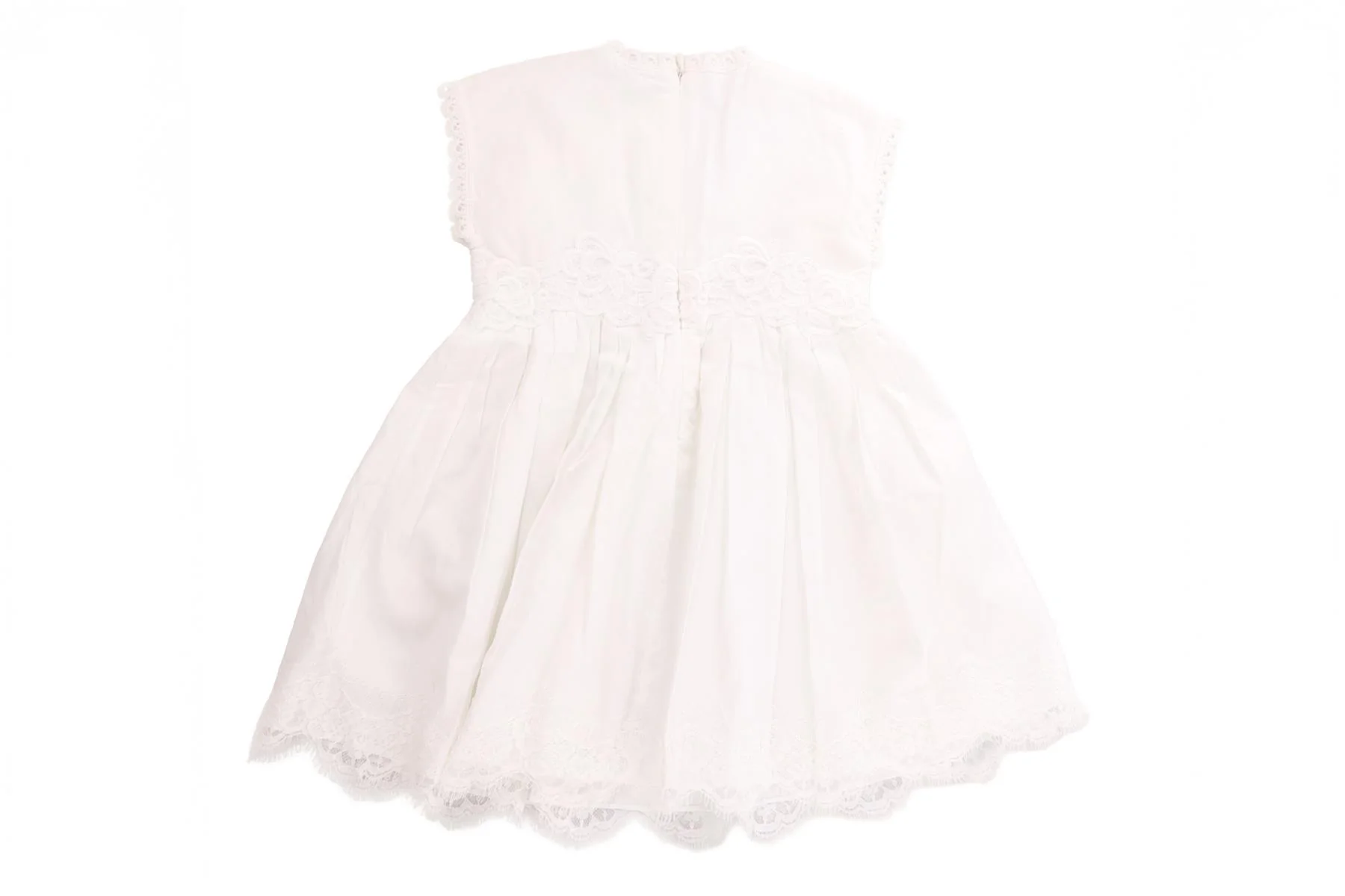 DOLCE & GABBANA WHITE BABY GIRLS DRESS 9-12 MONTHS - Image 4