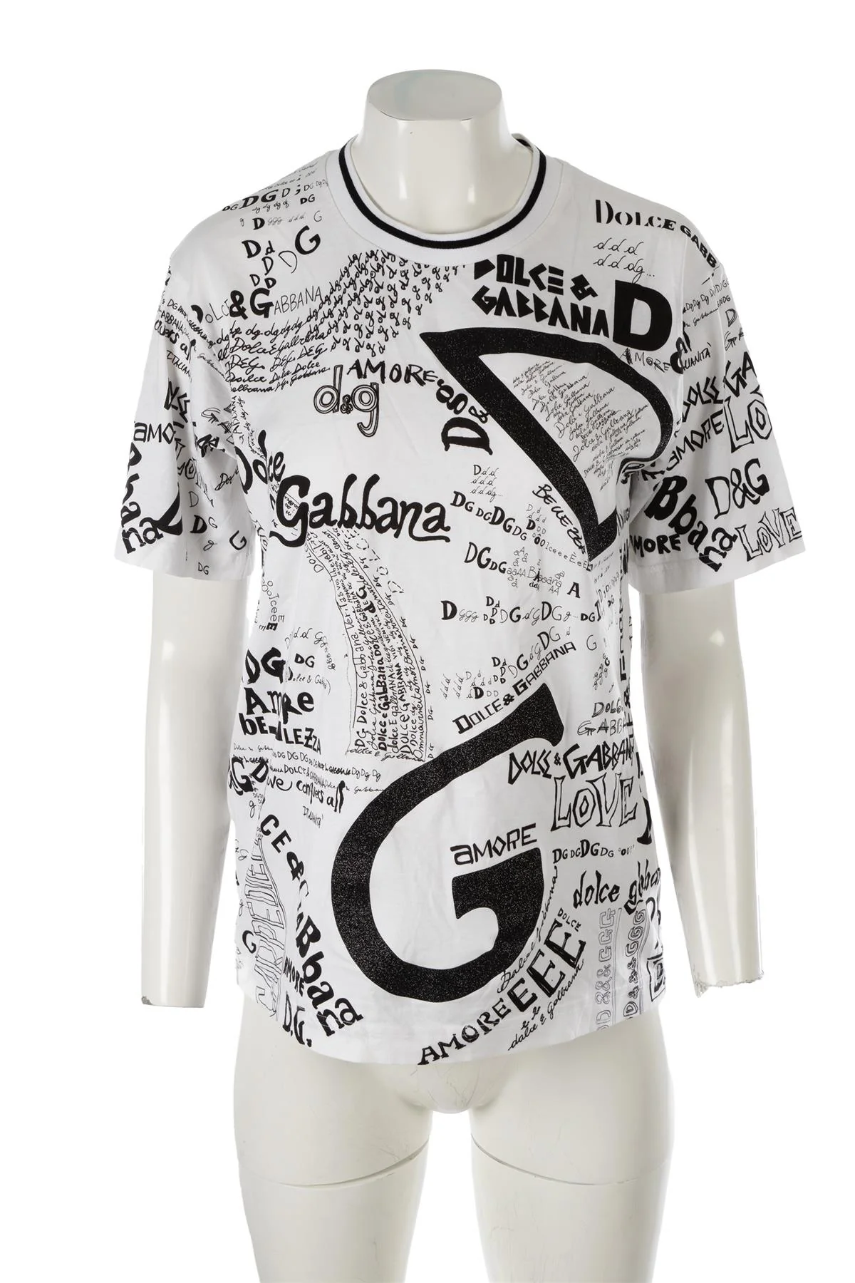 DOLCE & GABBANA WHITE COTTON T-SHIRT IT 42 - Image 2