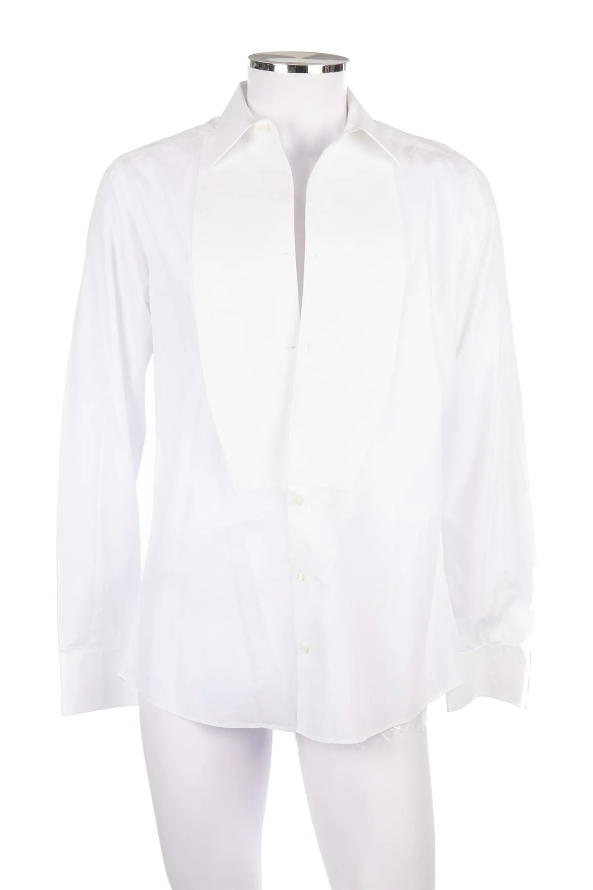 DOLCE & GABBANA WHITE MEN'S COTTON SHIRT EU COLLAR 42 UK 16 - Image 2