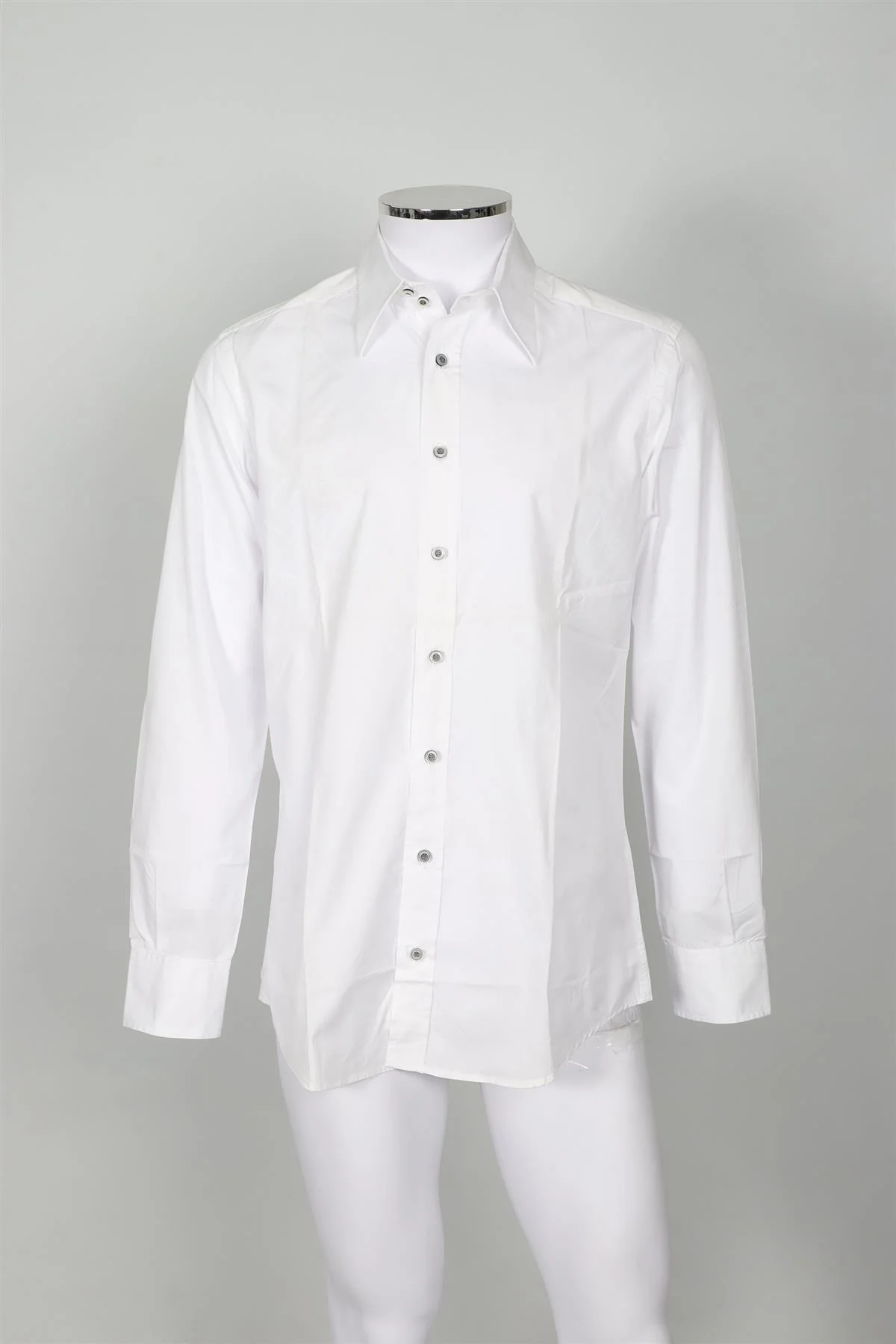 DOLCE & GABBANA WHITE MEN'S COTTON SHIRT UK/US COLLAR 16 UK/US CHEST 40 - Image 6