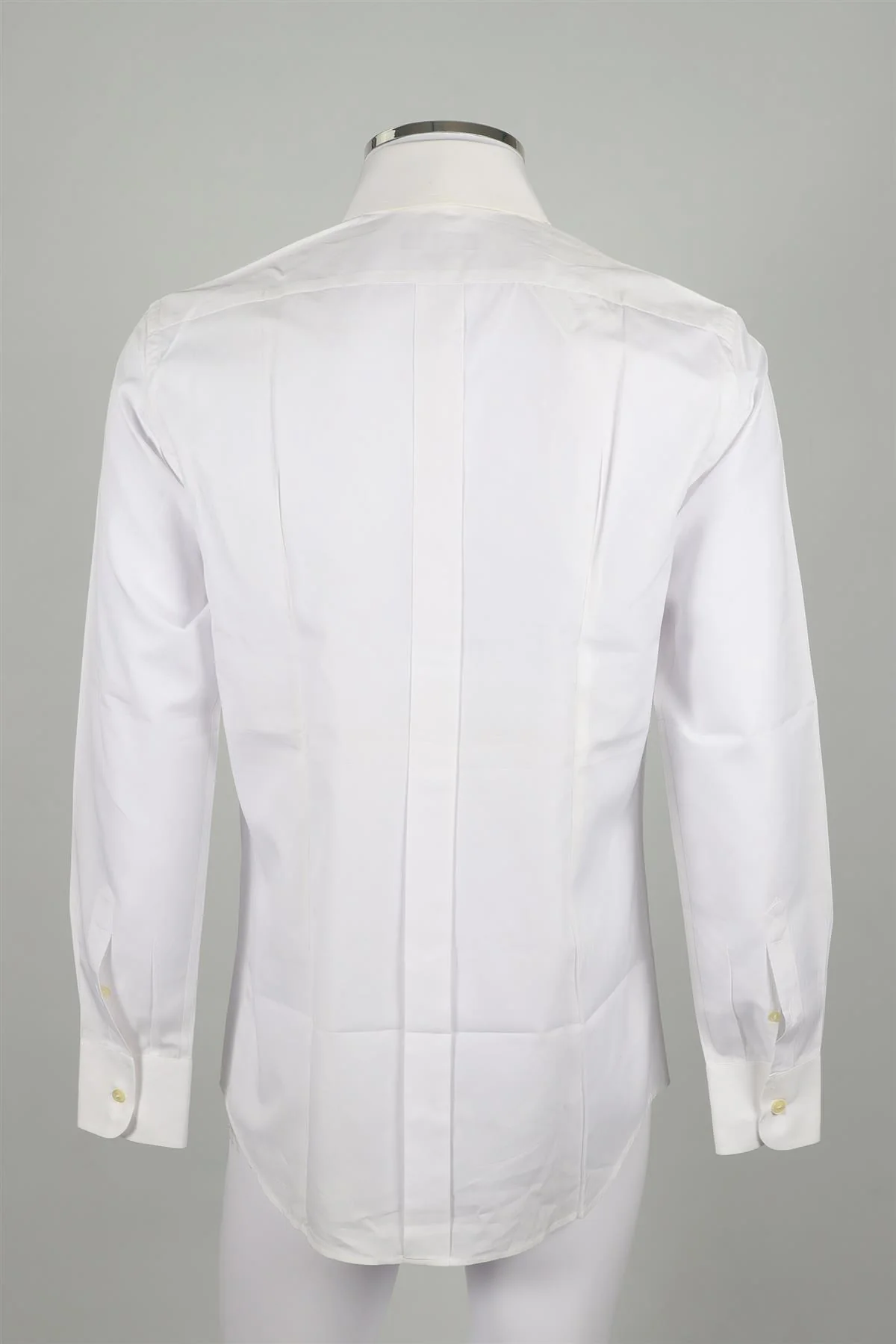 DOLCE & GABBANA WHITE MEN'S SLIM FIT COTTON SHIRT UK/US COLLAR 16 UK/US CHEST 40 - Image 4