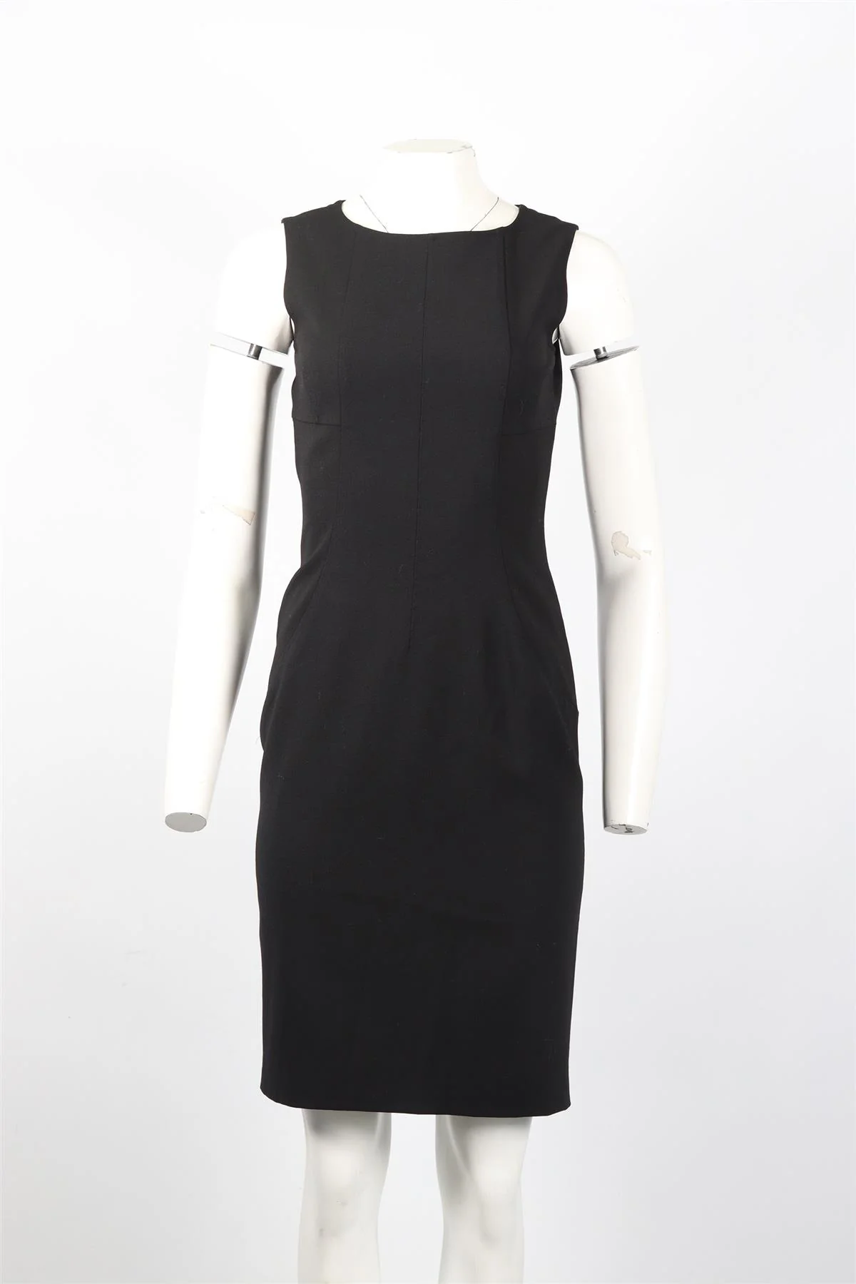 DOLCE & GABBANA WOOL BLEND MIDI DRESS IT 40 UK 8 - Image 2