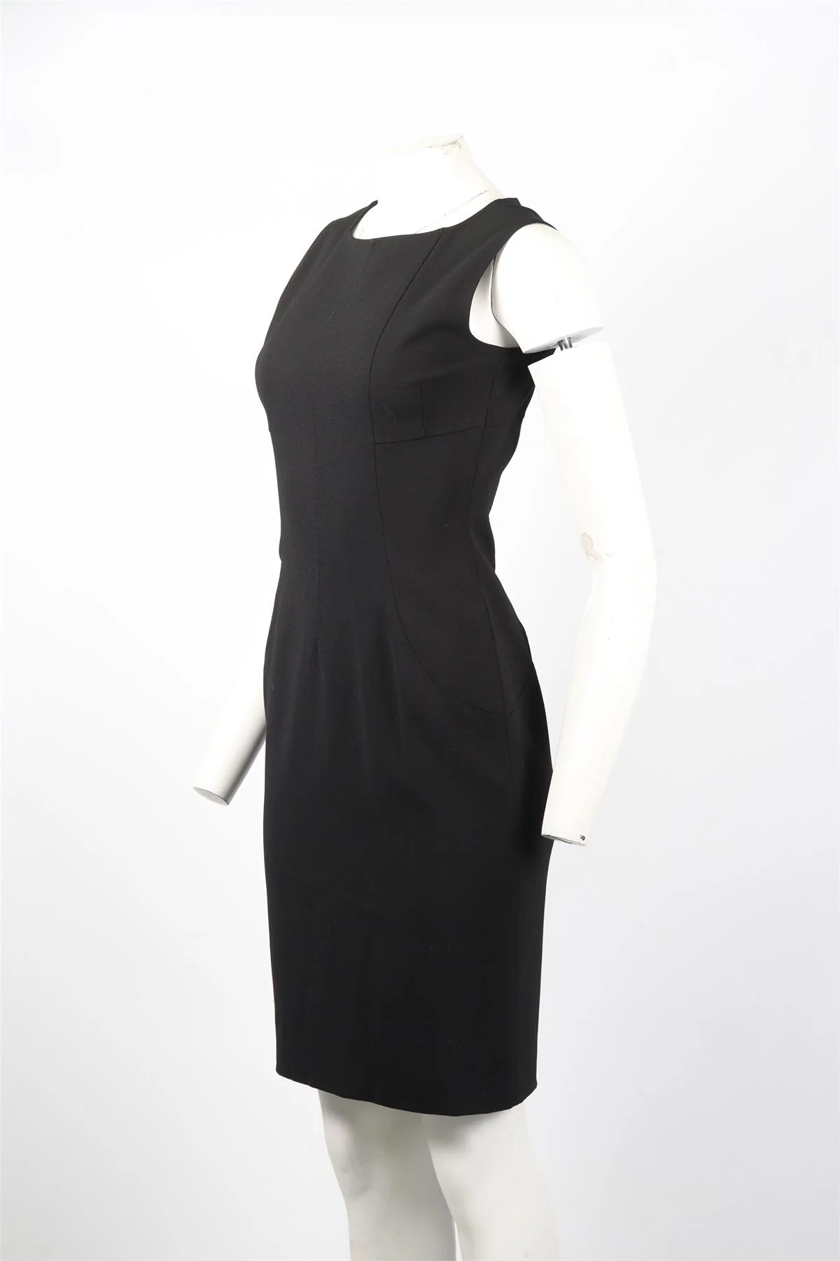 DOLCE & GABBANA WOOL BLEND MIDI DRESS IT 40 UK 8 - Image 3