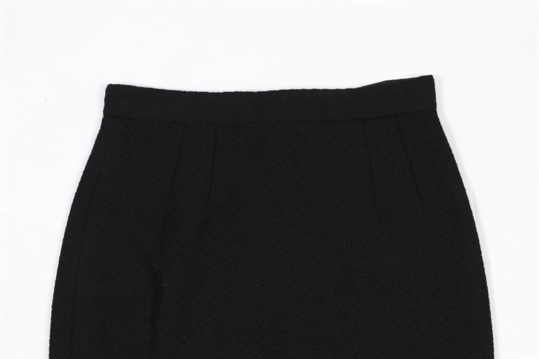 DOLCE & GABBANA WOOL MINI SKIRT IT 36 UK 4 - Image 3