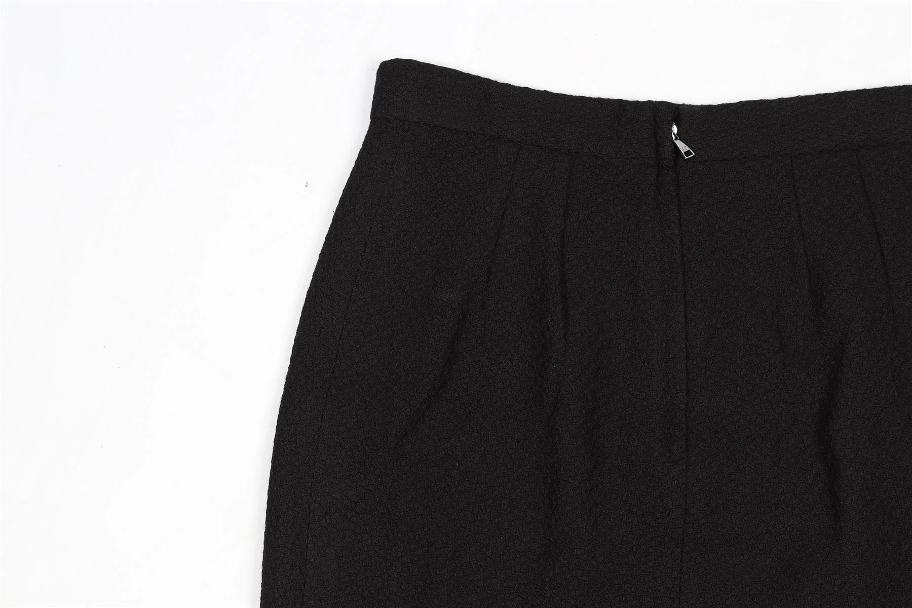 DOLCE & GABBANA WOOL MINI SKIRT IT 36 UK 4 - Image 5