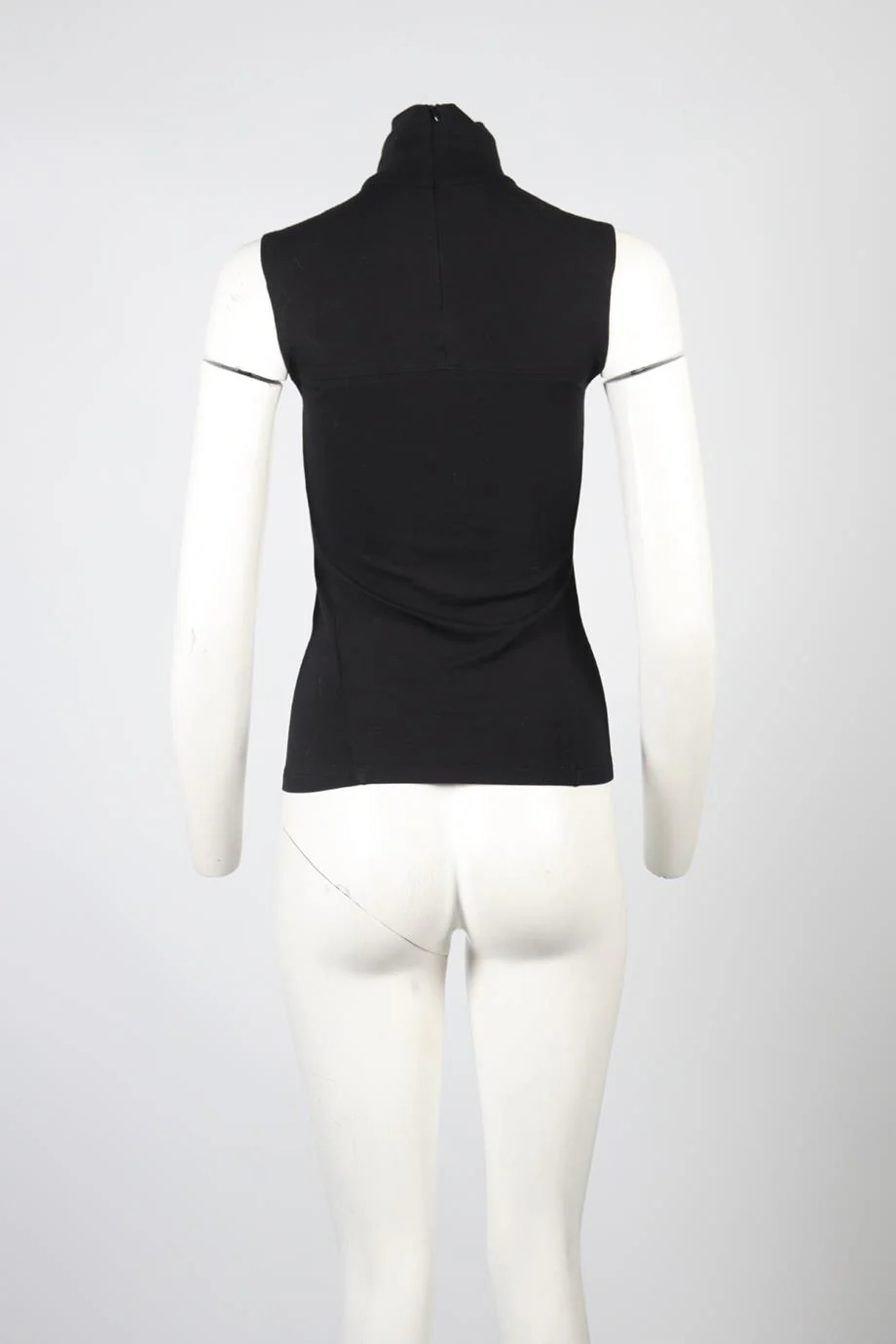 DONNA KAREN WOOL BLEND TURTLENECK TOP SMALL - Image 4
