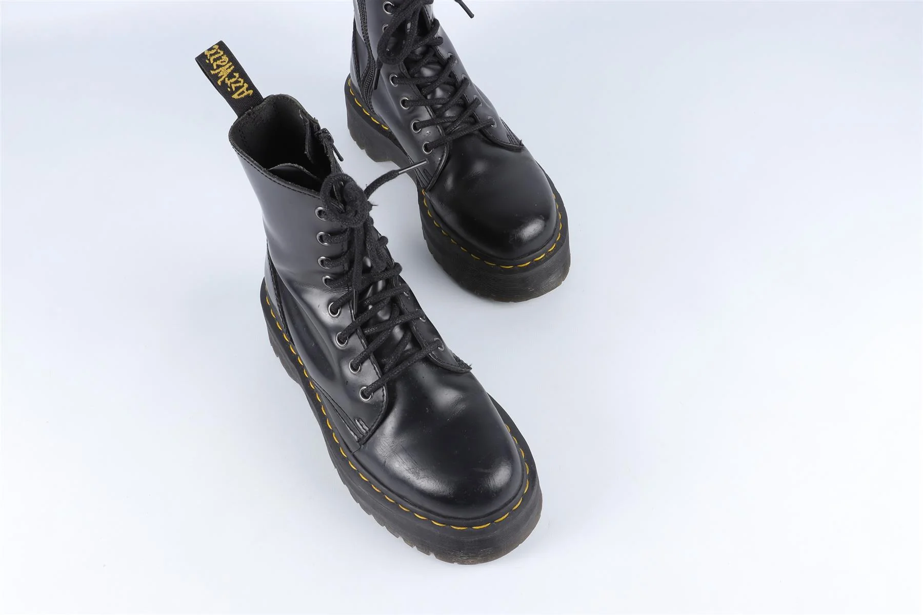 DR MARTENS BLACK LEATHER ANKLE BOOTS UK 5 EU 38 US 7 - Image 4