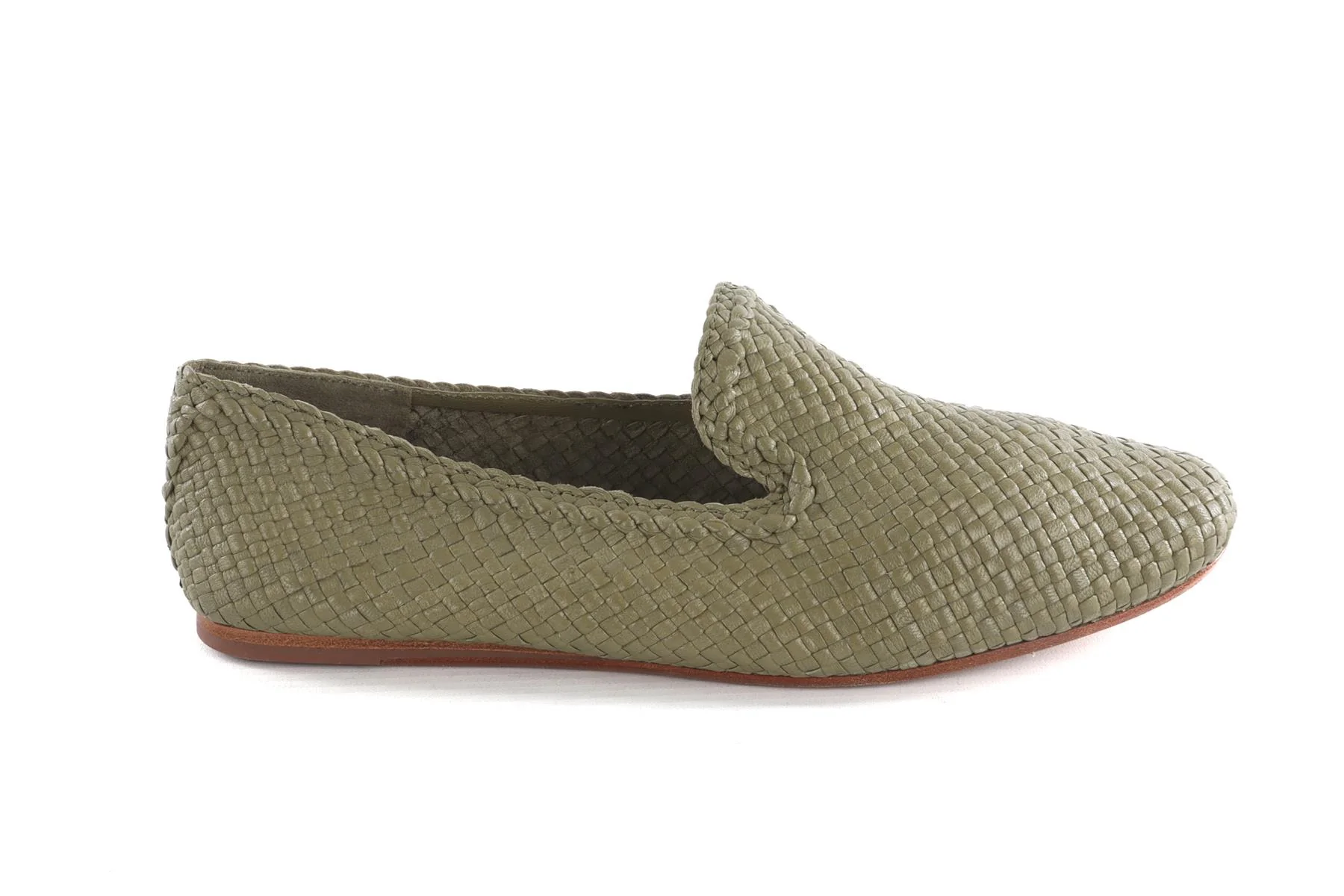 DRAGON DIFFUSION GREEN LEATHER LOAFERS EU 39 UK 6 US 9 - Image 2