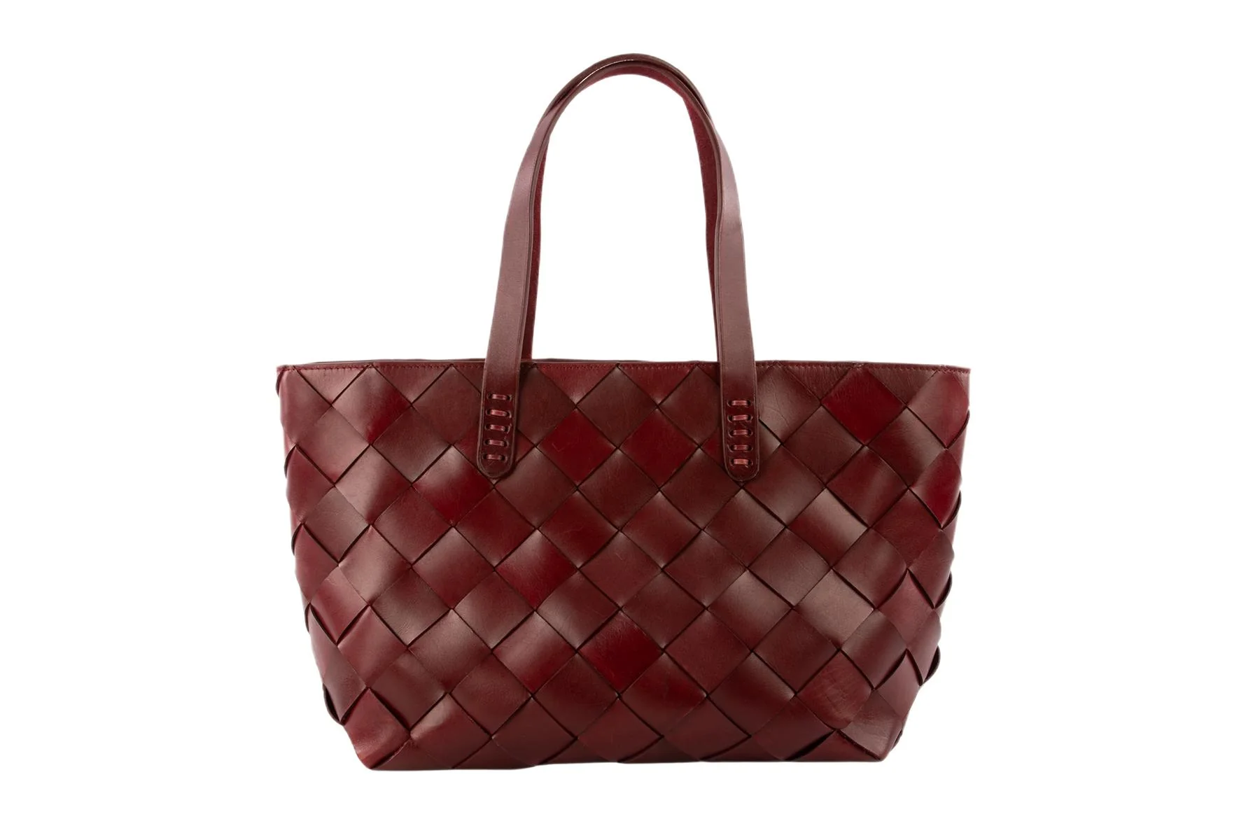 DRAGON DIFFUSION + THE MUSE BURGUNDY LEATHER SHOULDER BAG - Image 2