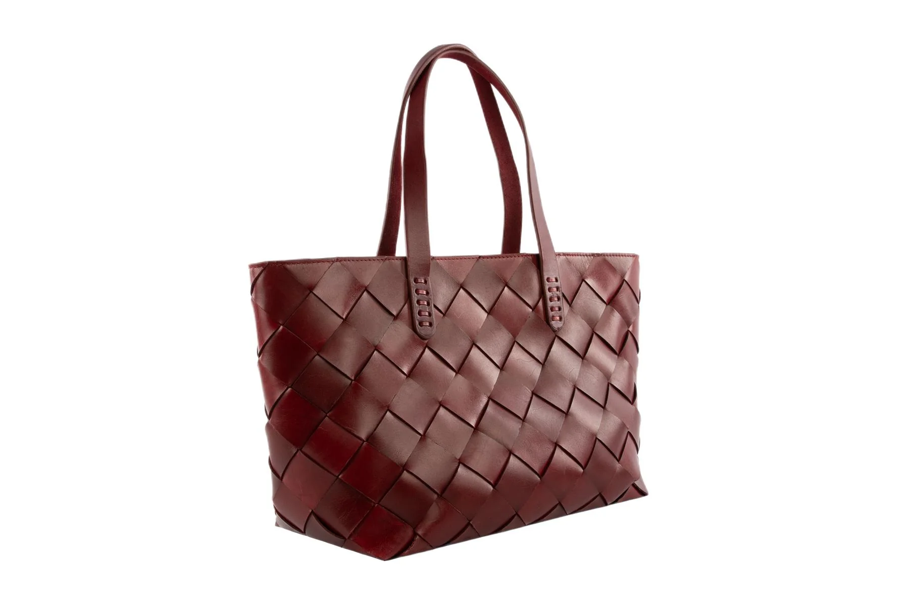DRAGON DIFFUSION + THE MUSE BURGUNDY LEATHER SHOULDER BAG - Image 3