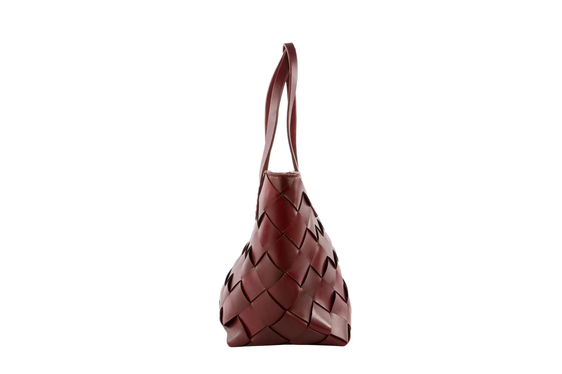 DRAGON DIFFUSION + THE MUSE BURGUNDY LEATHER SHOULDER BAG - Image 5