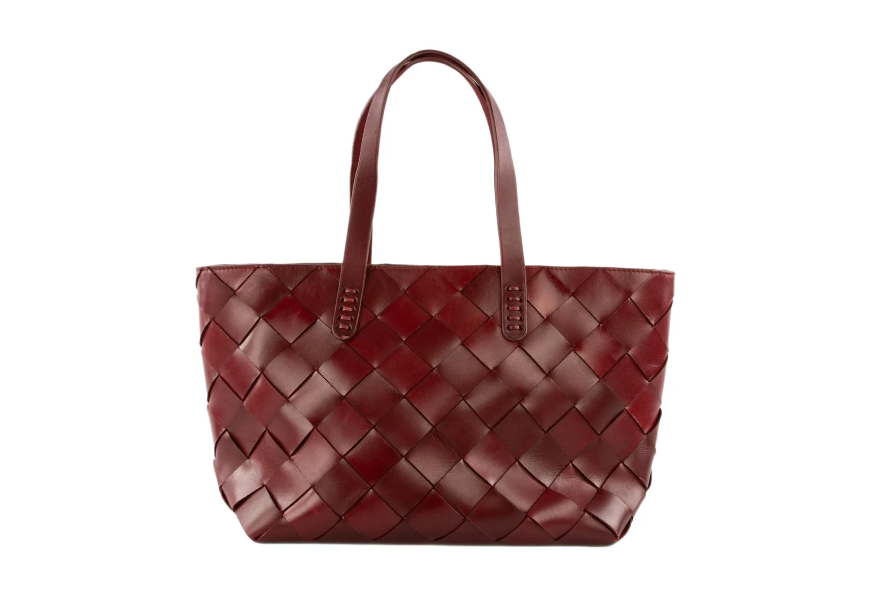 DRAGON DIFFUSION + THE MUSE BURGUNDY LEATHER SHOULDER BAG - Image 6