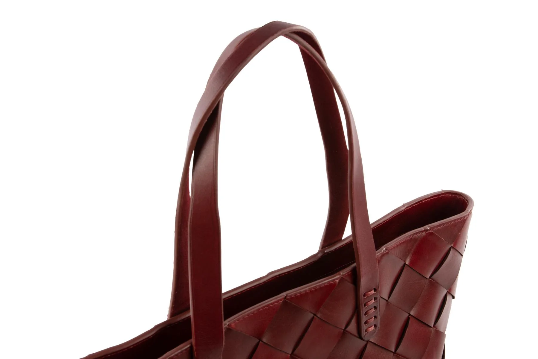 DRAGON DIFFUSION + THE MUSE BURGUNDY LEATHER SHOULDER BAG - Image 8
