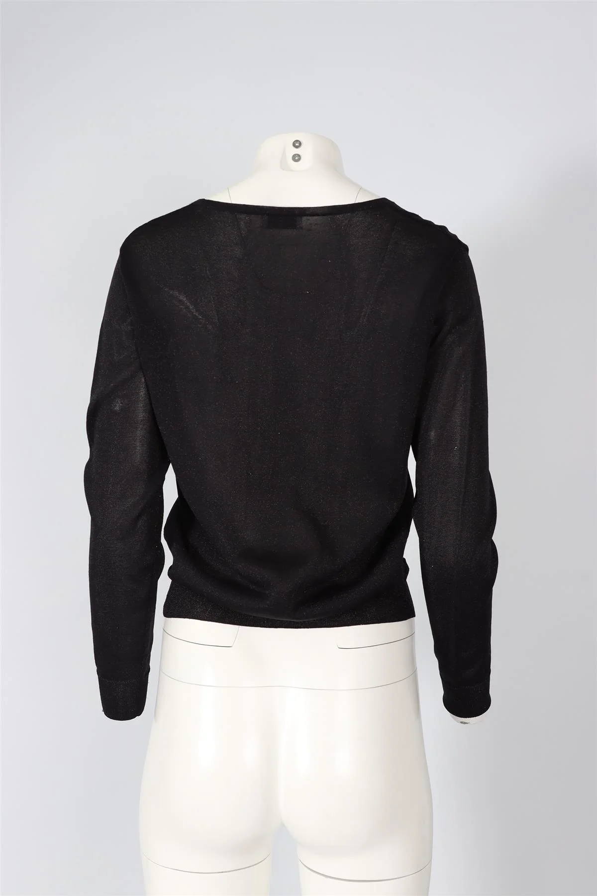 DRIES VAN NOTEN BLACK KNIT SWEATER SMALL - Image 4