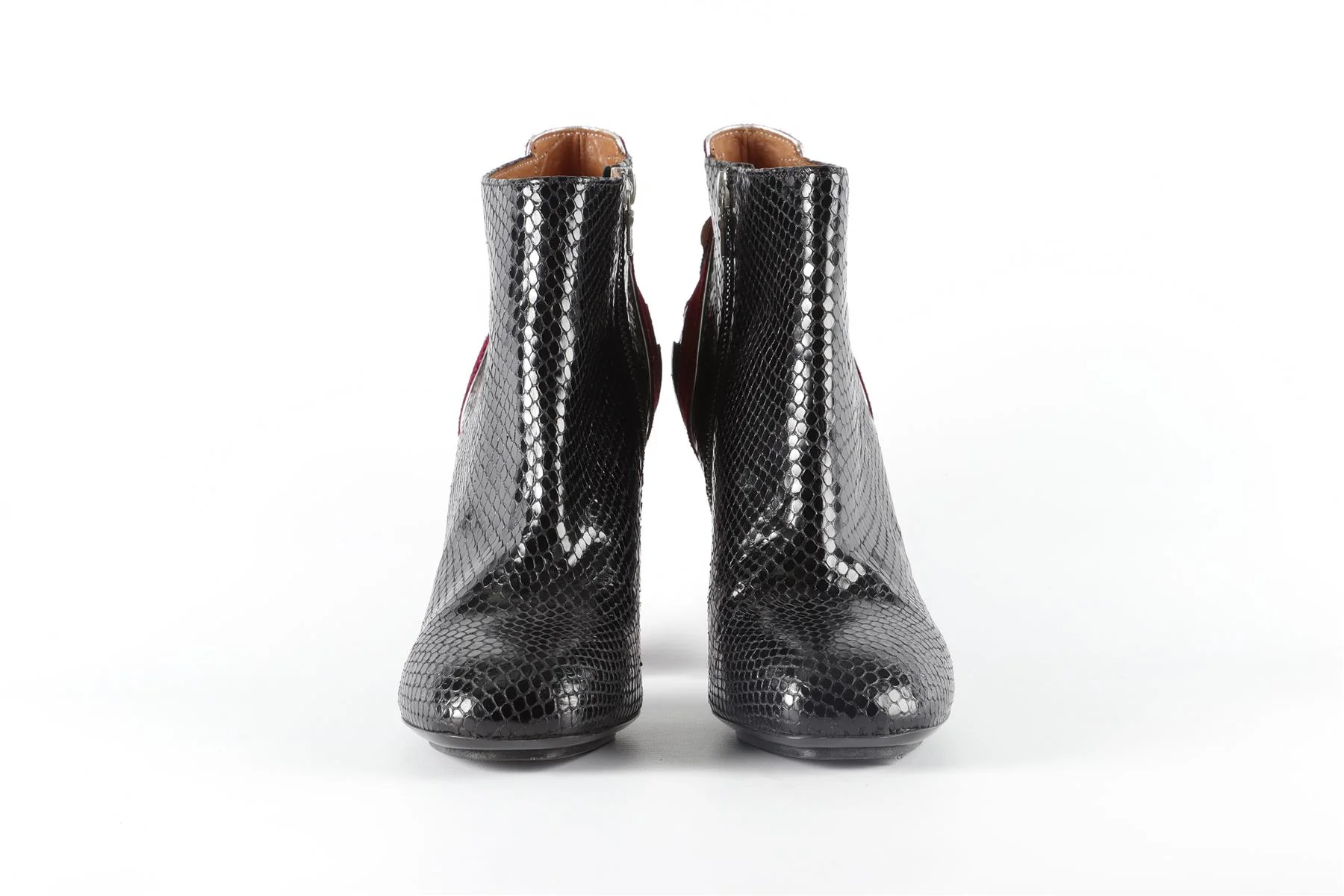 DRIES VAN NOTEN BLACK LEATHER ANKLE BOOTS EU 39 UK 6 US 9 - Image 3