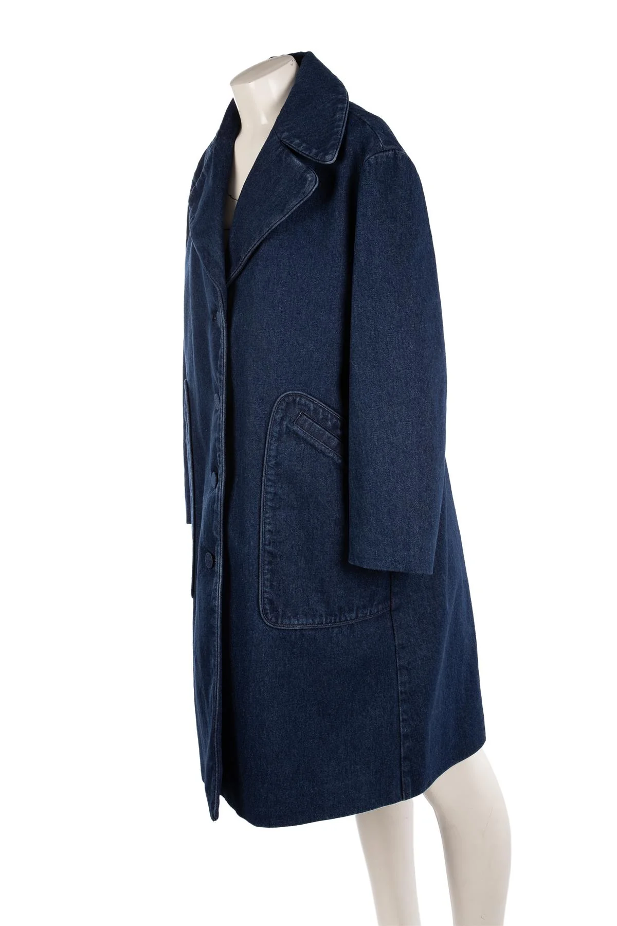 DRIES VAN NOTEN BLUE DENIM COAT LARGE - Image 3