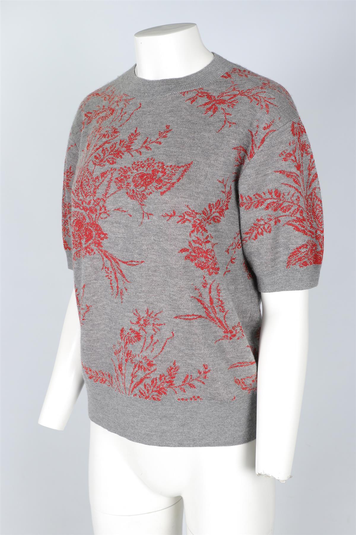 DRIES VAN NOTEN GREY CASHMERE SWEATER SMALL - Image 3