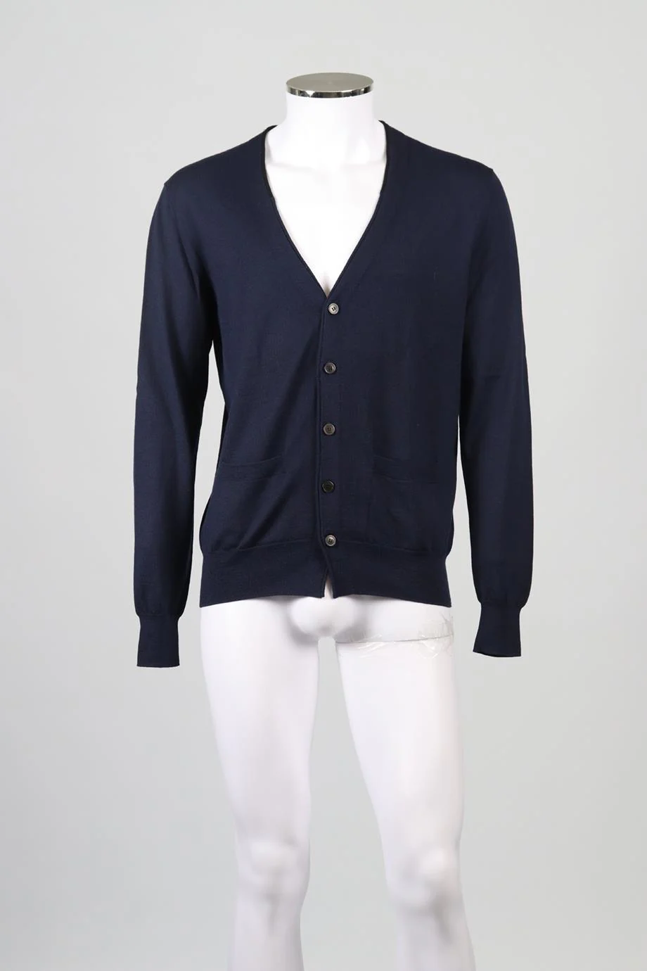 DRIES VAN NOTEN MEN'S WOOL BLEND CARDIGAN LARGE - Image 2