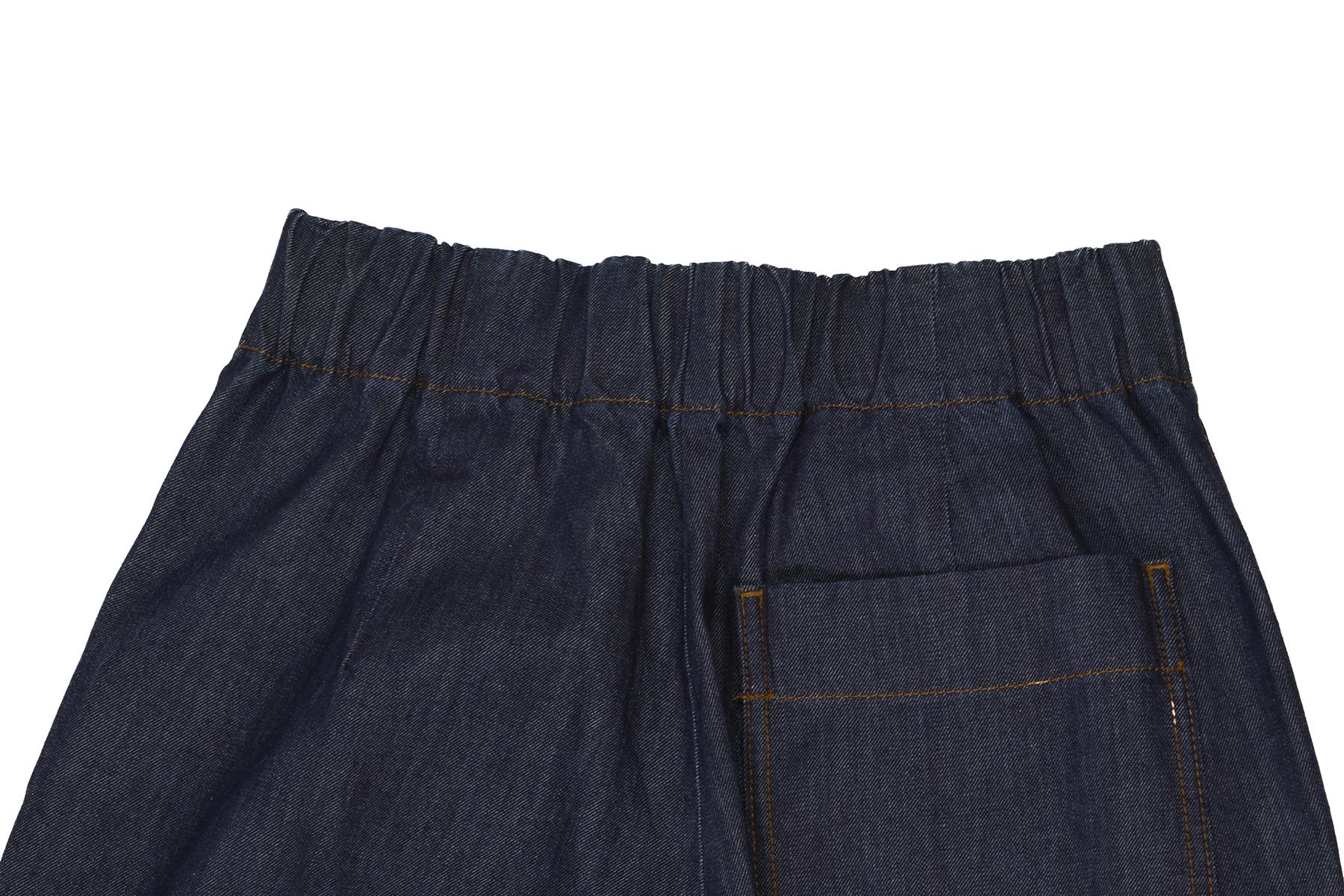 DRIES VAN NOTEN NAVY DENIM WIDE LEG PANTS XSMALL - Image 5