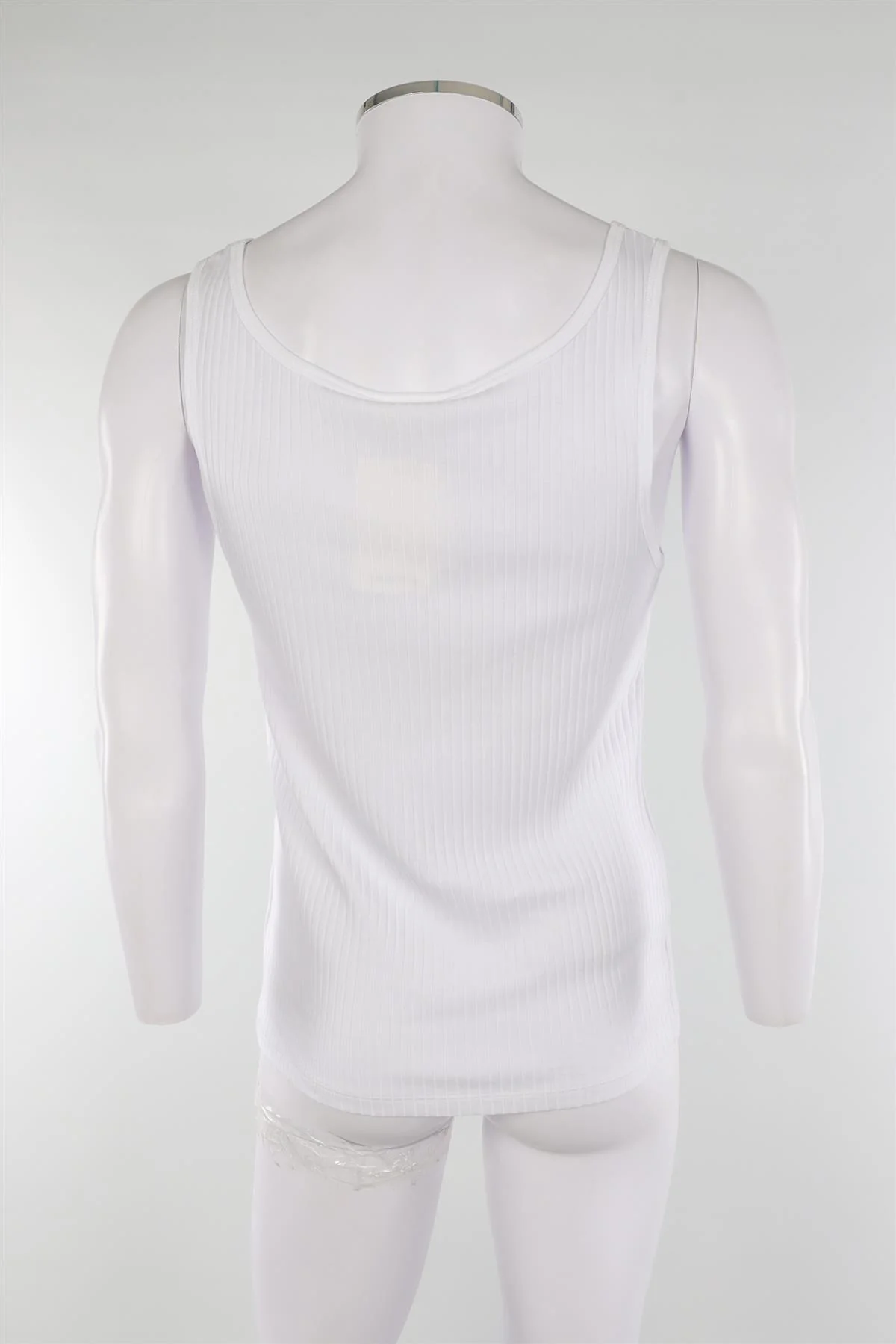 DRIES VAN NOTEN WHITE MEN'S COTTON VEST MEDIUM - Image 4