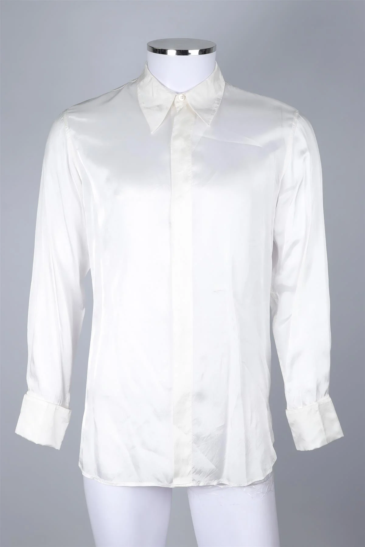 DRIES VAN NOTEN WHITE MEN'S TWILL SHIRT IT 46 UK/US CHEST 36 - Image 2
