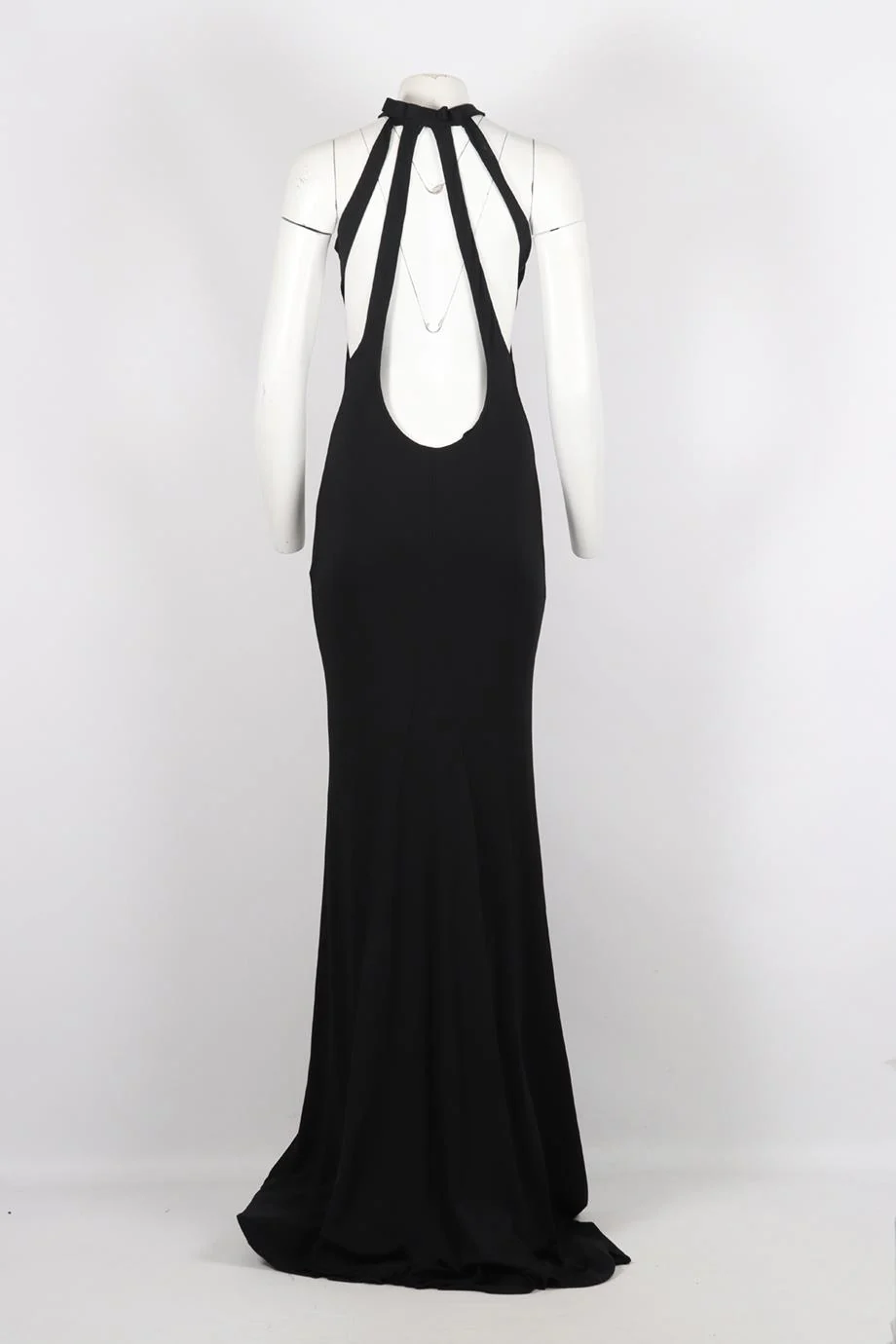 DSQUARED CUT OUT JERSEY MAXI DRESS LARGE - Image 4