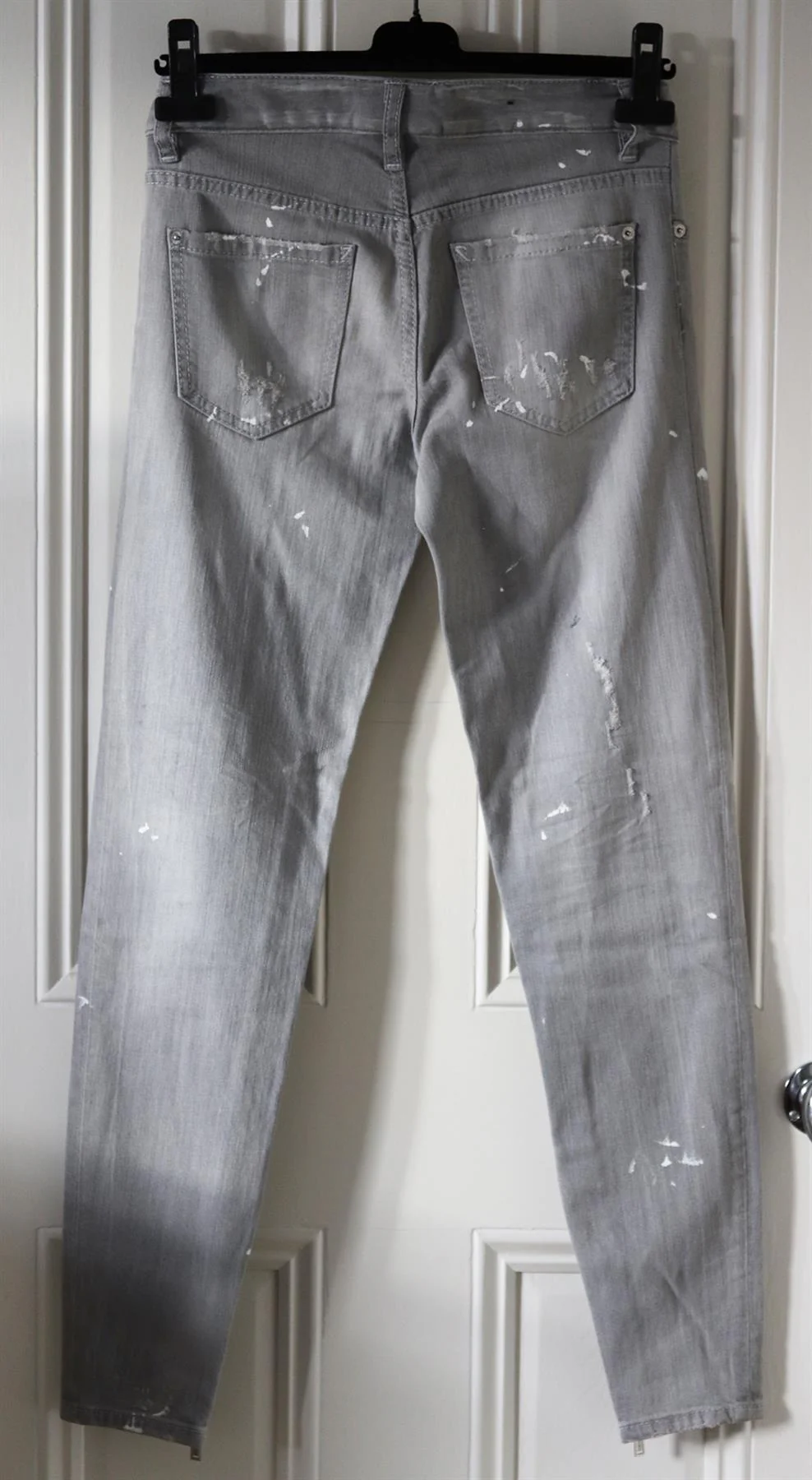 DSQUARED2 DISTRESSED LOW RISE SKINNY JEANS IT 38 UK 6 - Image 3