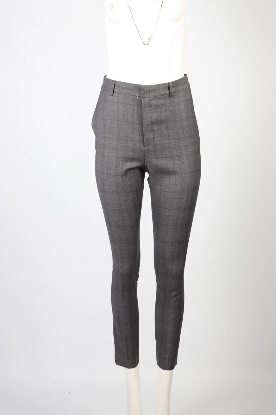 DSQUARED2 HIGH RISE WOOL SKINNY PANTS IT 38 UK 6 - Image 2