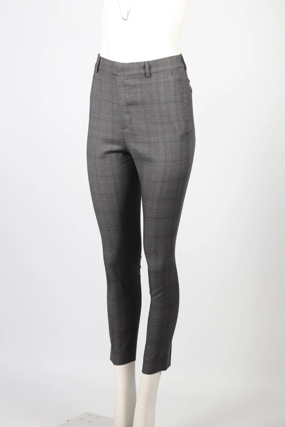 DSQUARED2 HIGH RISE WOOL SKINNY PANTS IT 38 UK 6 - Image 3