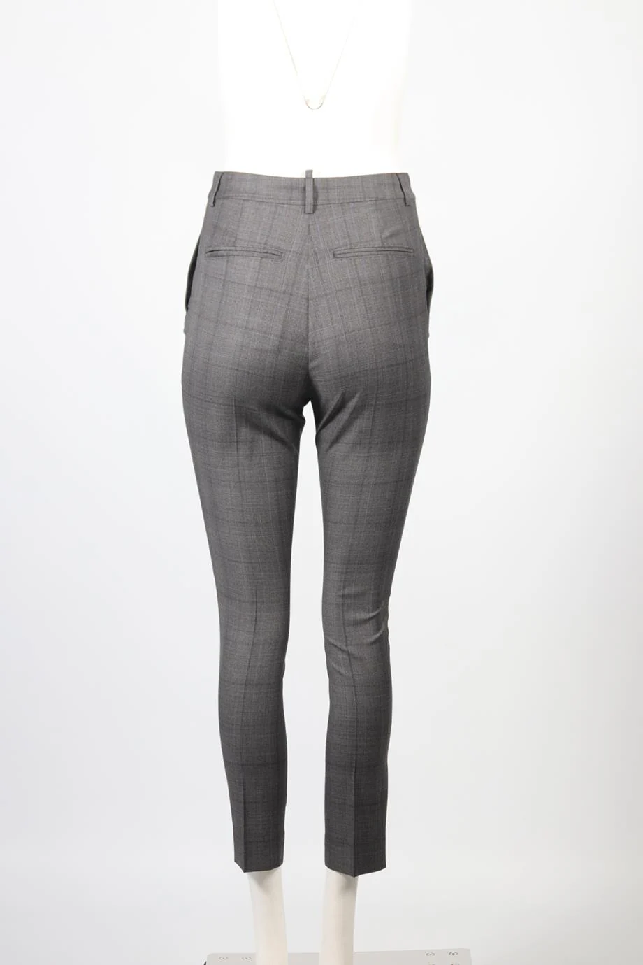 DSQUARED2 HIGH RISE WOOL SKINNY PANTS IT 38 UK 6 - Image 4