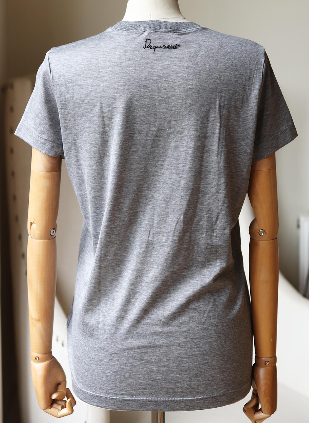 DSQUARED2 PRINTED COTTON JERSEY T-SHIRT MEDIUM - Image 4