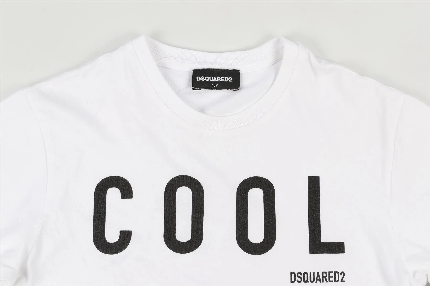 DSQUARED2 WHITE KIDS BOYS T-SHIRT 10 YEARS - Image 3