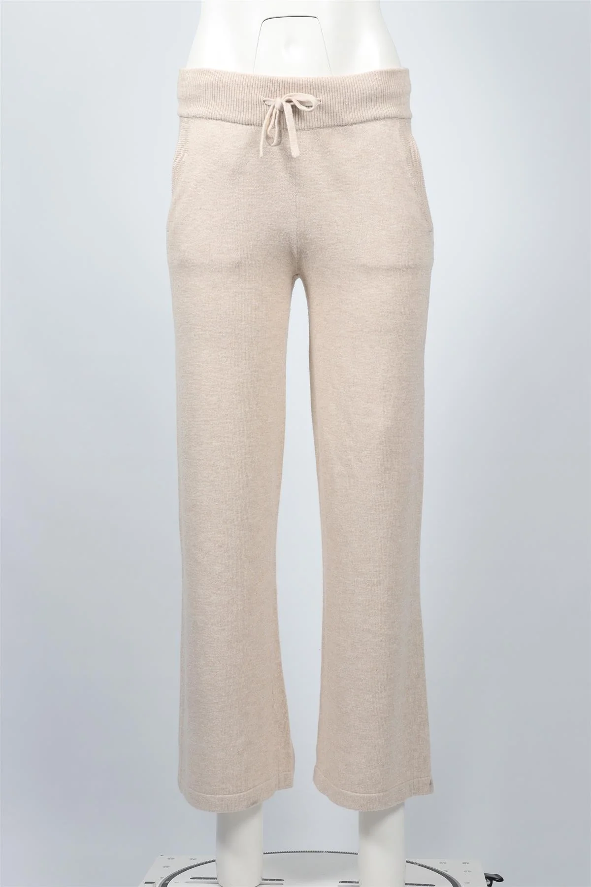 EBERJEY BEIGE COTTON WIDE LEG PANTS XSMALL - Image 2