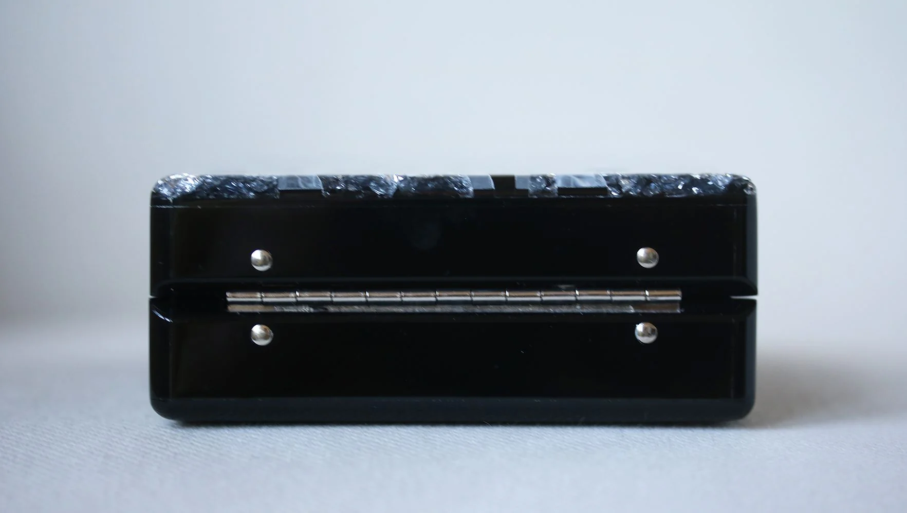 EDIE PARKER CAROL FLAMES ACRYLIC BOX CLUTCH - Image 8